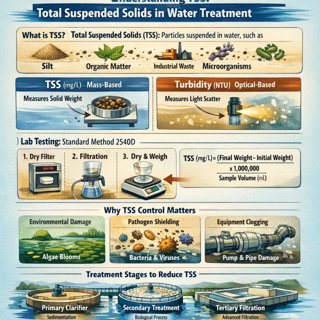 Memahami TSS dalam Air Sisa: Daripada Analisis Makmal kepada Kesan Alam Sekitar