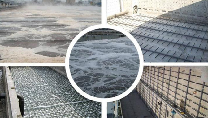 Sistem penyebar plat untuk rawatan air sisa